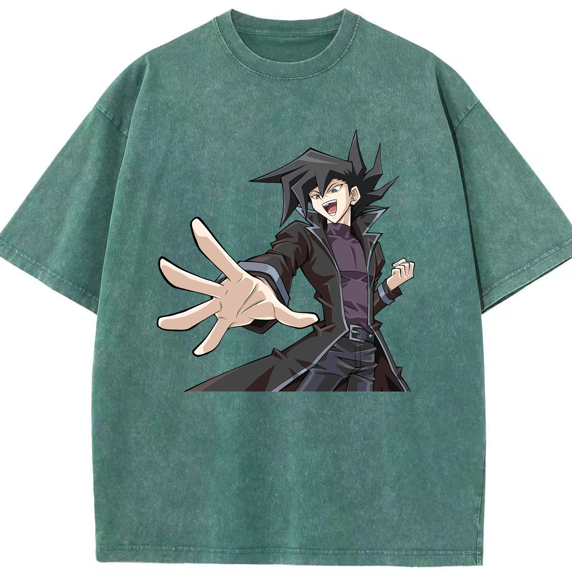 （画像用） 遊☆戯☆王 Yu-Gi-Oh! 綿100% ヴィンテージ風 半袖Tシャツ（フロントプリント）
